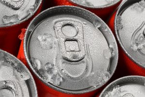 Red soda cans